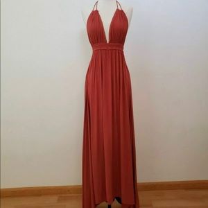 Anthropology halter dress